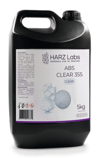 Материалы HARZ Labs ABS CLEAR 355