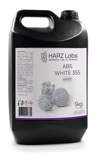 Материалы HARZ Labs ABS WHITE 355